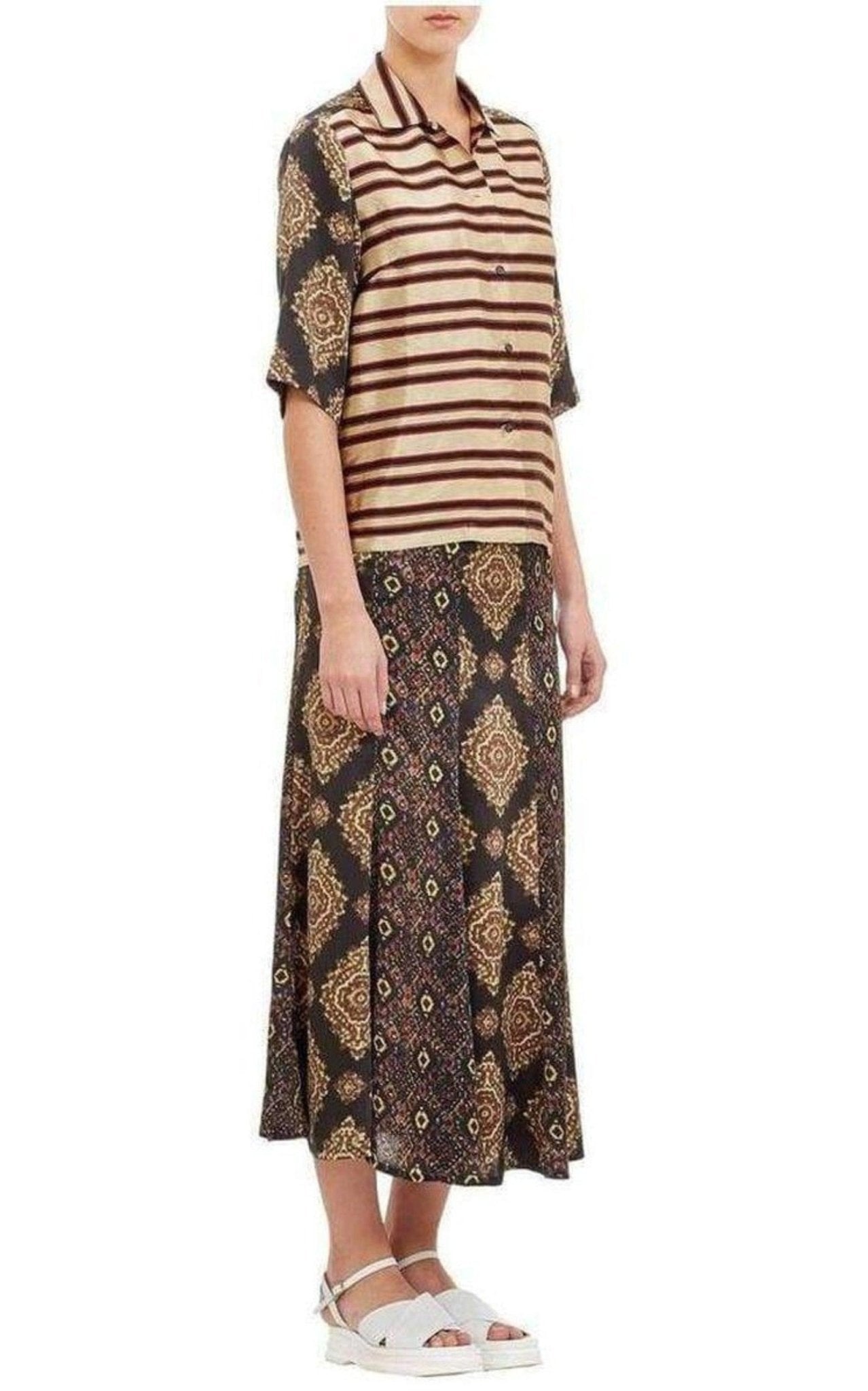 Dries Van Noten Mixed - Pattern Chanton Shirt - Runway Catalog