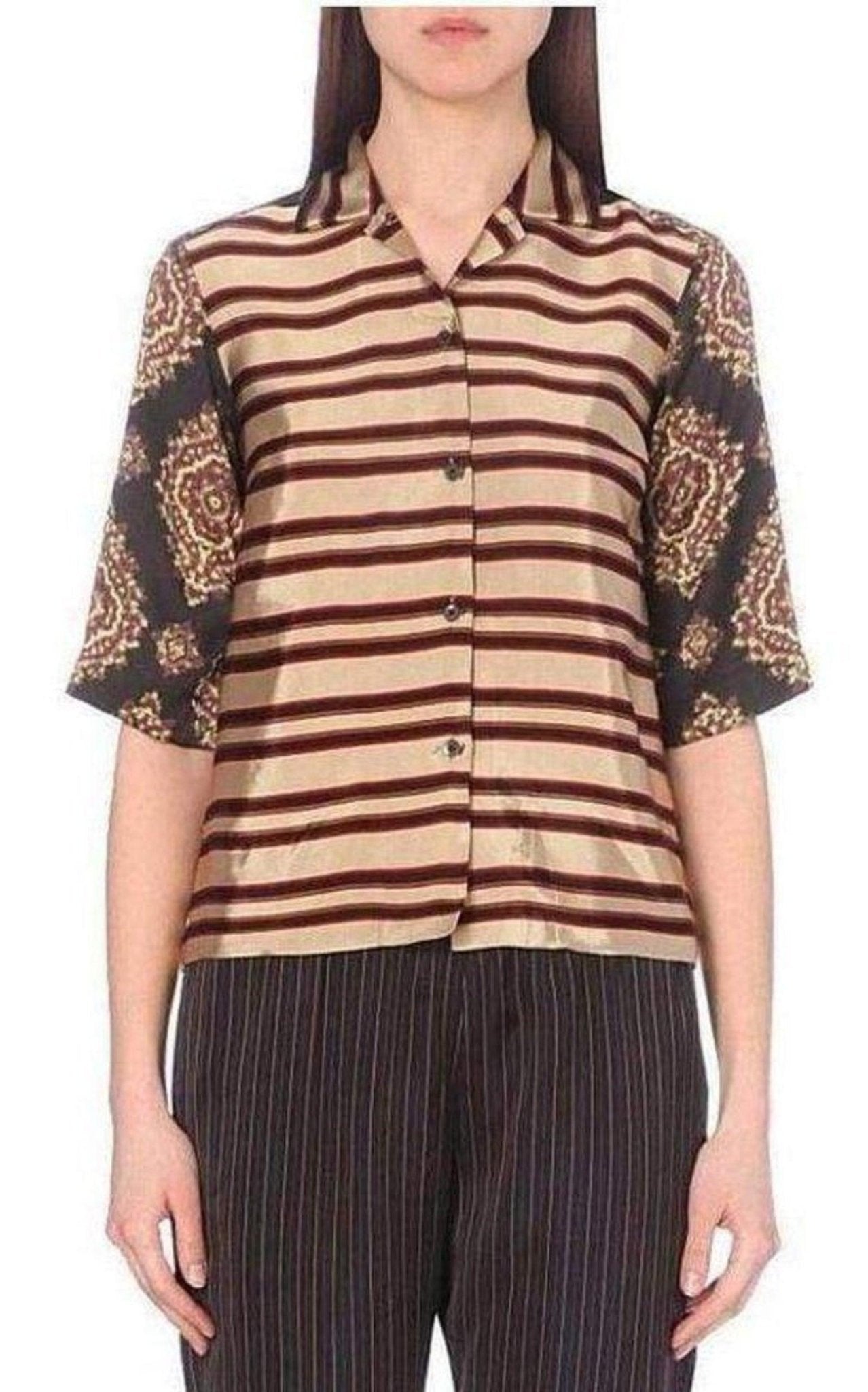 Dries Van Noten Mixed - Pattern Chanton Shirt - Runway Catalog