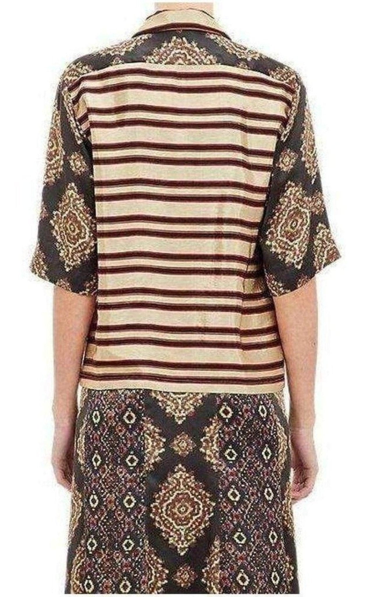 Dries Van Noten Mixed - Pattern Chanton Shirt - Runway Catalog