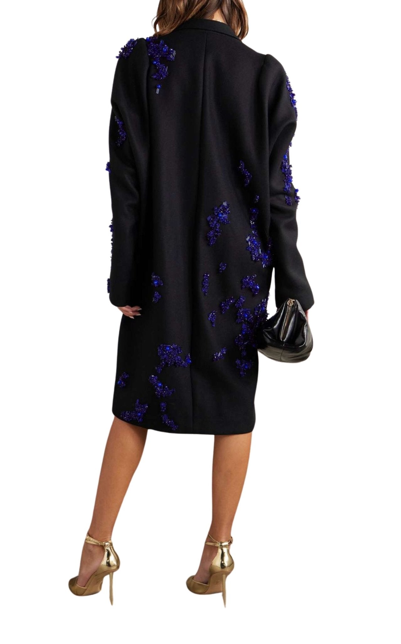 Dries Van Noten Rinky Embroidered Wool - Blend Cocoon Coat - Runway Catalog