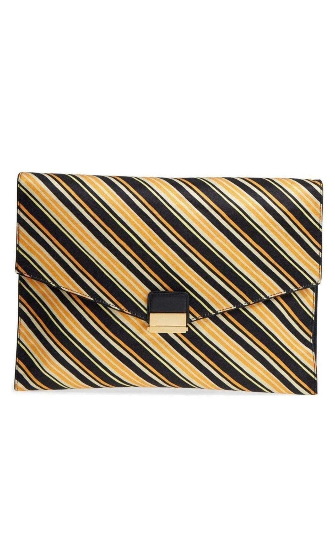 Dries Van Noten Stripe Large Envelope Clutch - Runway Catalog