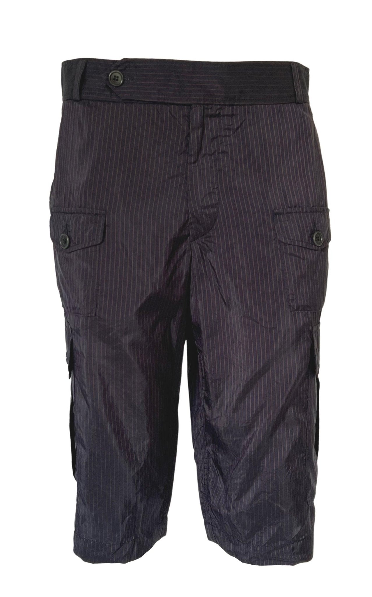 Dries Van Noten Striped Navy Shorts - Runway Catalog