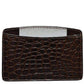 Two Tone Crock Print Leather Card Holder Dries Van Noten