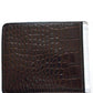 Two Tone Crock Print Leather Wallet Dries Van Noten