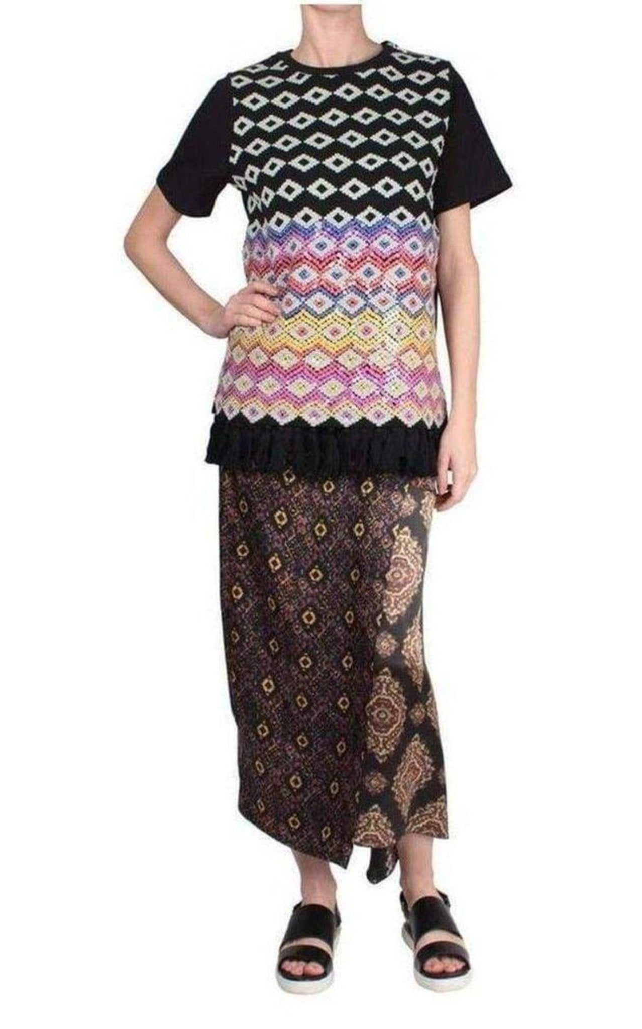 Dries Van Noten Wrap Silk Blend Skirt - Runway Catalog