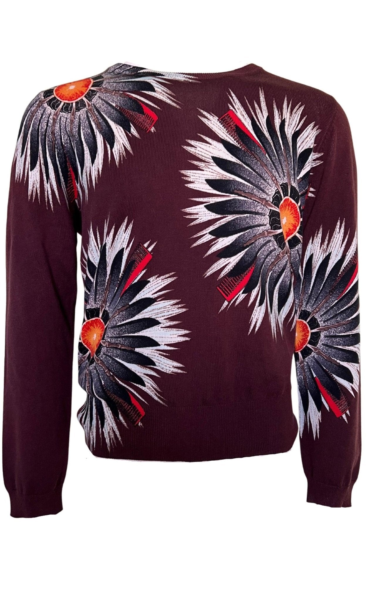 drykorn for beautiful people Cotton Flower Print Sweater - Runway Catalog