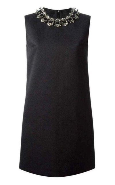 Dsquared2 Black Jewel Embellished Mini Dress - Runway Catalog