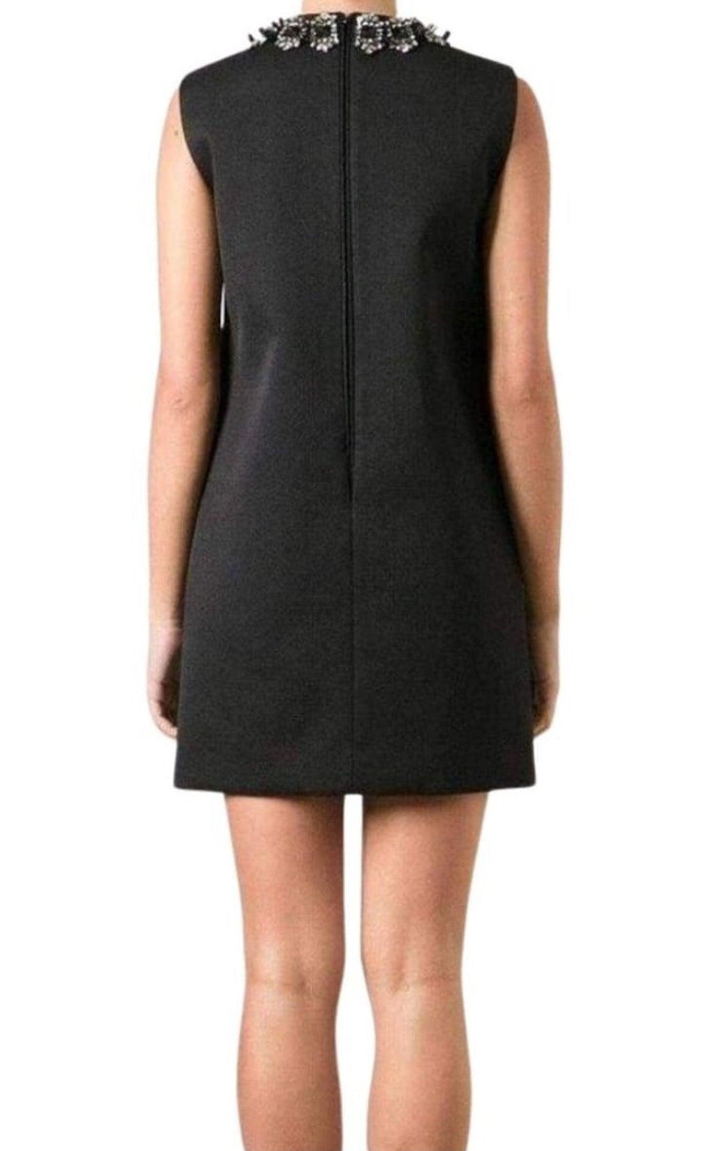 Black Jewel Embellished Mini Dress Dsquared2