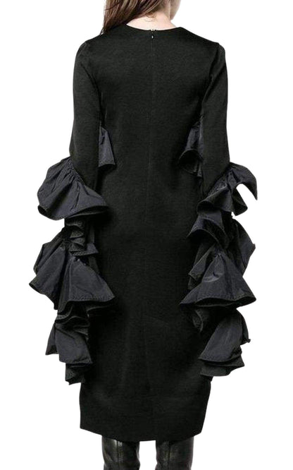 Molotov Ruffle Sleeve Dress Ellery