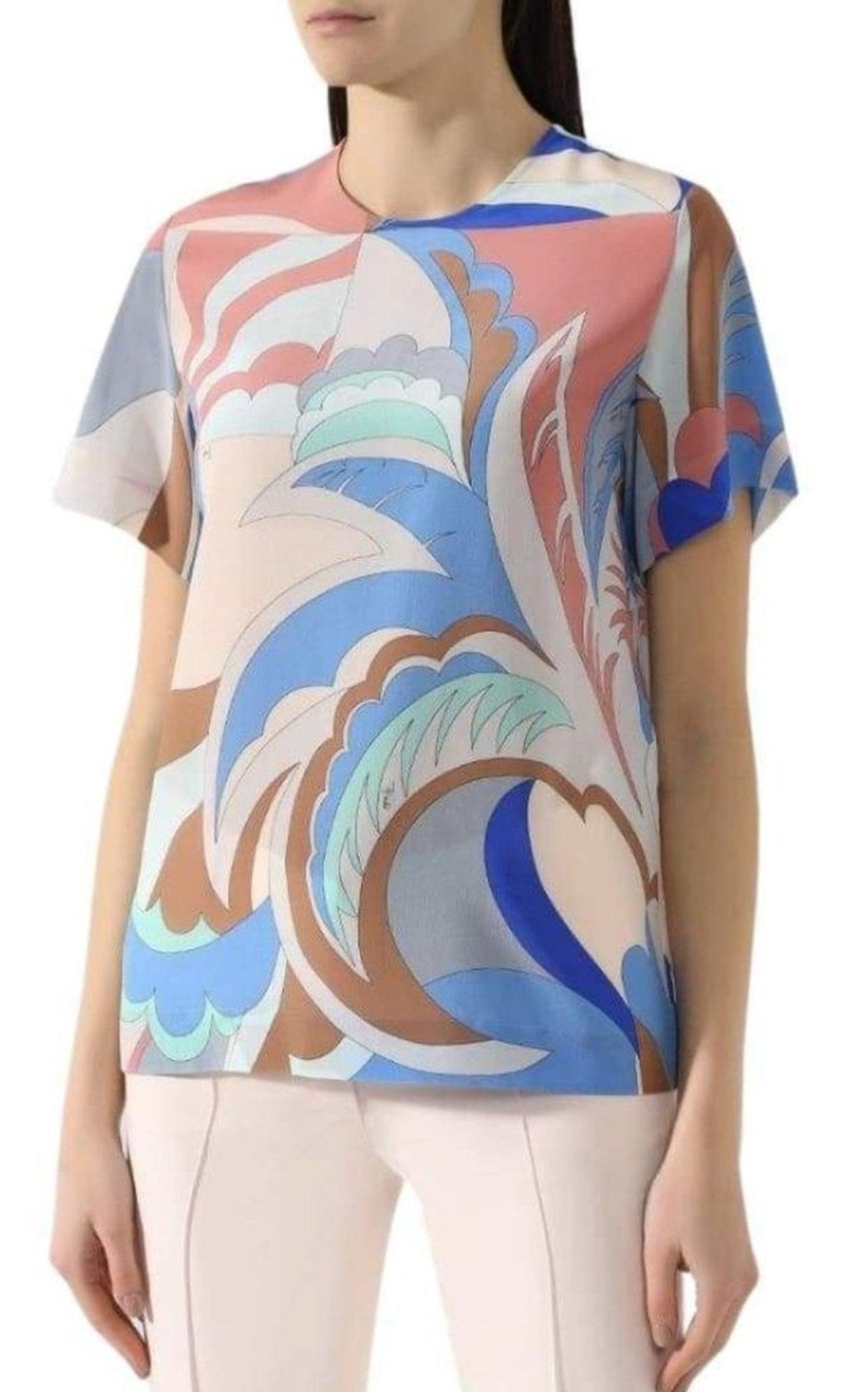 Emilio Pucci Acapulco Print Silk - Twill Top - Runway Catalog