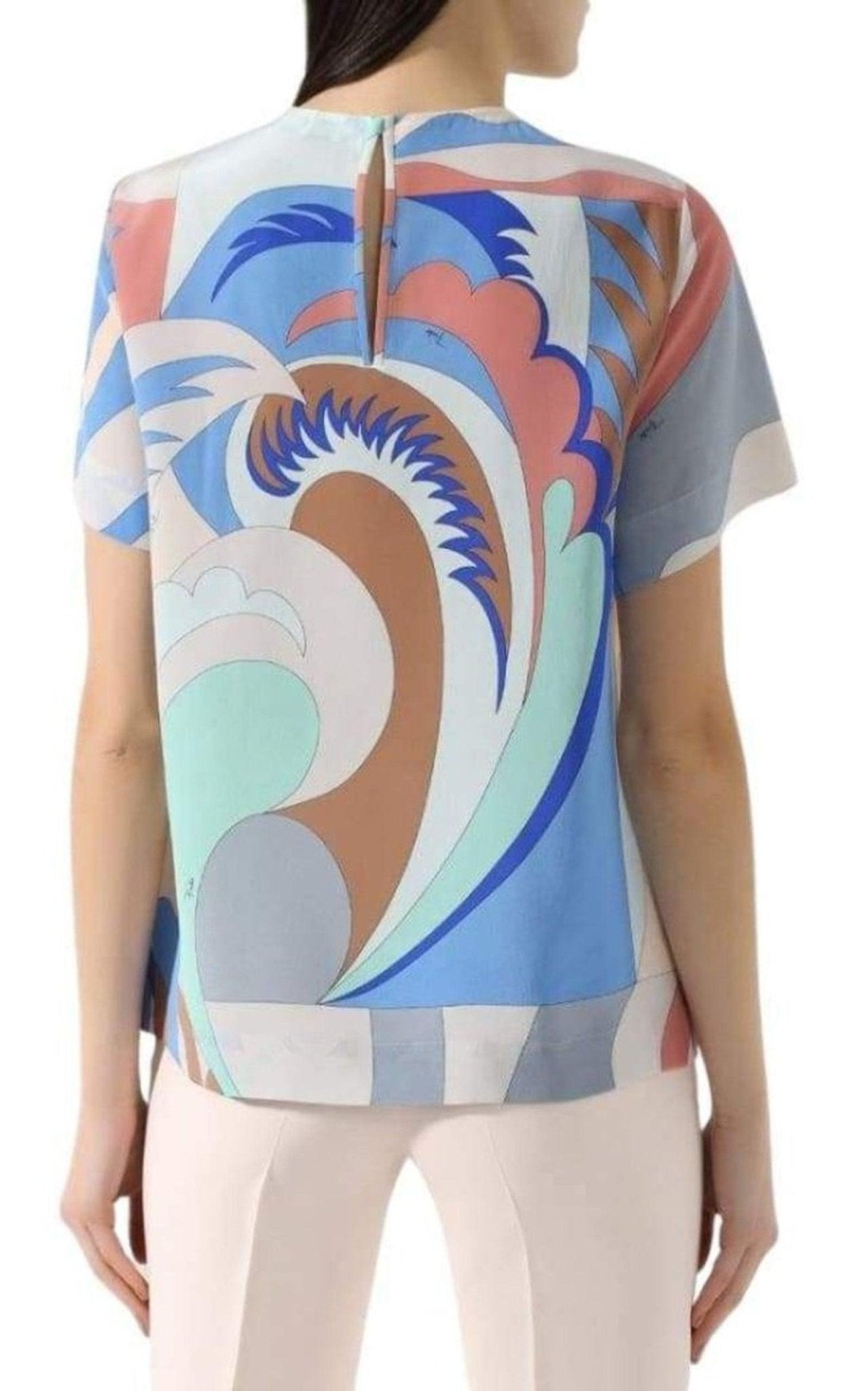 Emilio Pucci Acapulco Print Silk - Twill Top - Runway Catalog