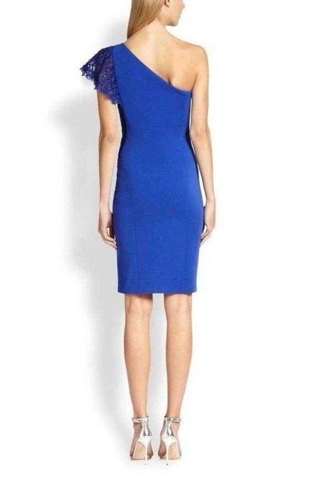 Emilio Pucci Cobalt Blue One Shoulder Silk Blend Dress - Runway Catalog