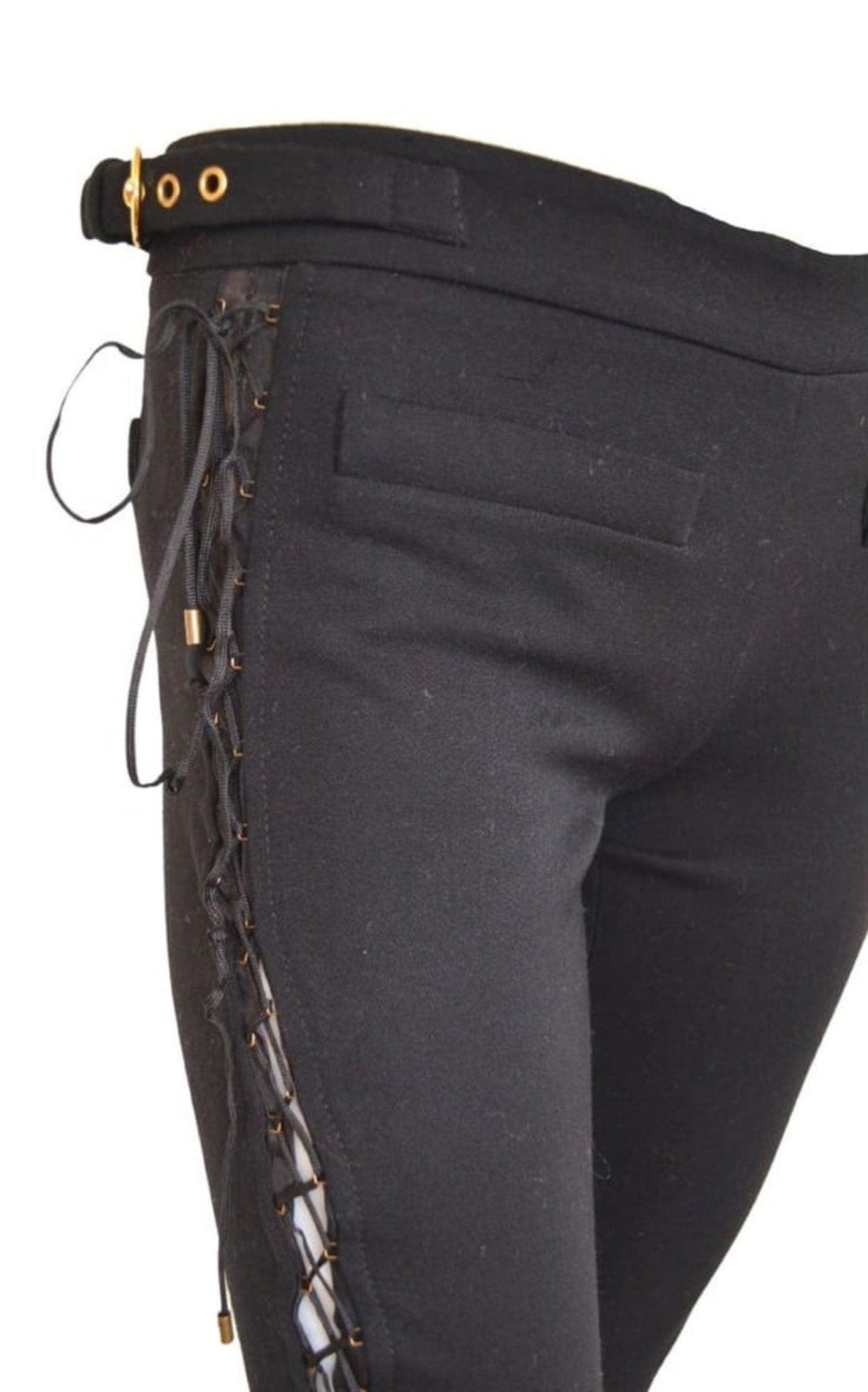 Emilio Pucci Criss Cross Peekaboo Leg Pants - Runway Catalog