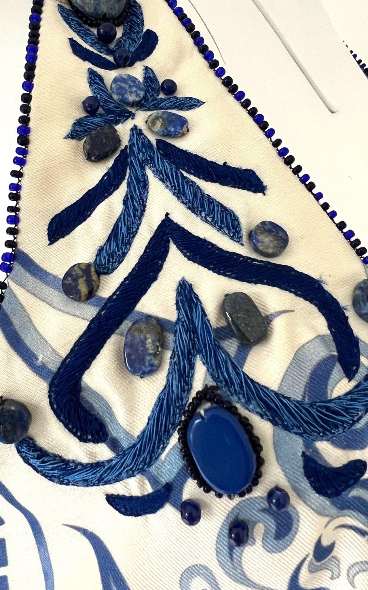 Emilio Pucci Greek Bleach Lazurite Silk Halter Gown Dress - Runway Catalog