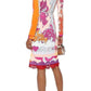 Emilio Pucci Lace-Trimmed Printed Jersey Dress