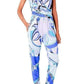 Print Cross Front Jumpsuit Emilio Pucci