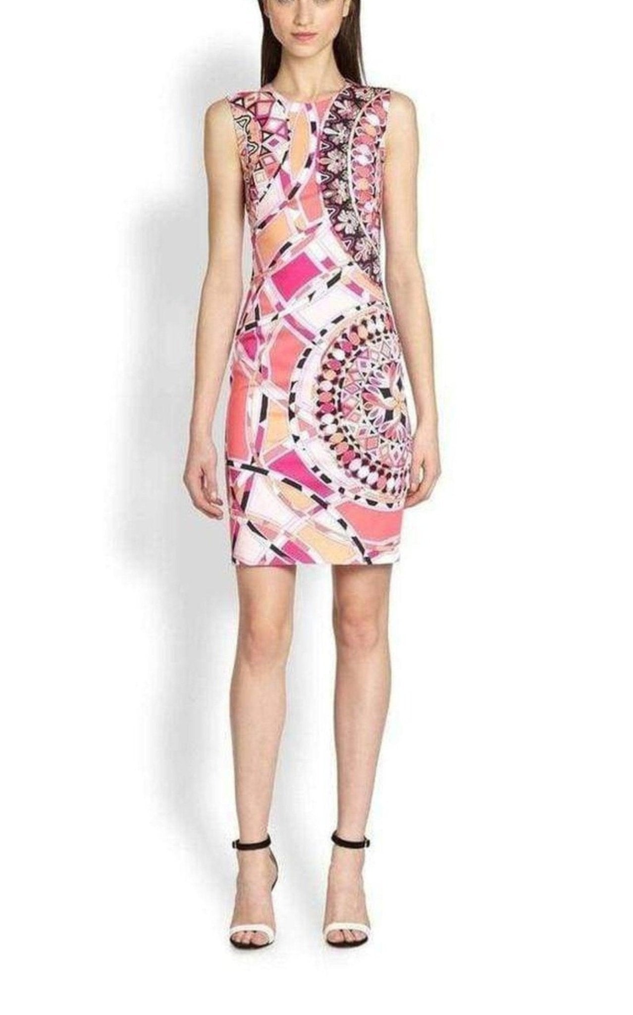 Emilio Pucci Signature Print Sheath Cotton Dress - Runway Catalog