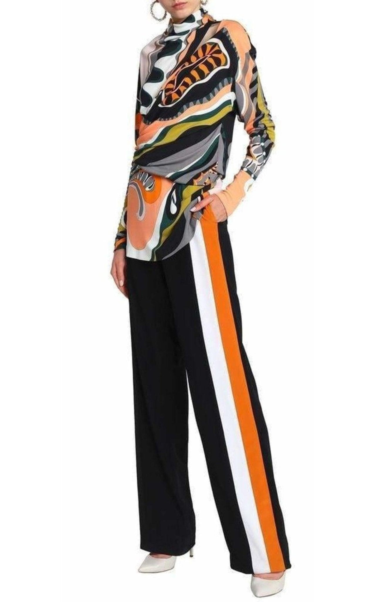 Emilio Pucci Wrap - effect Cutout Top - Runway Catalog