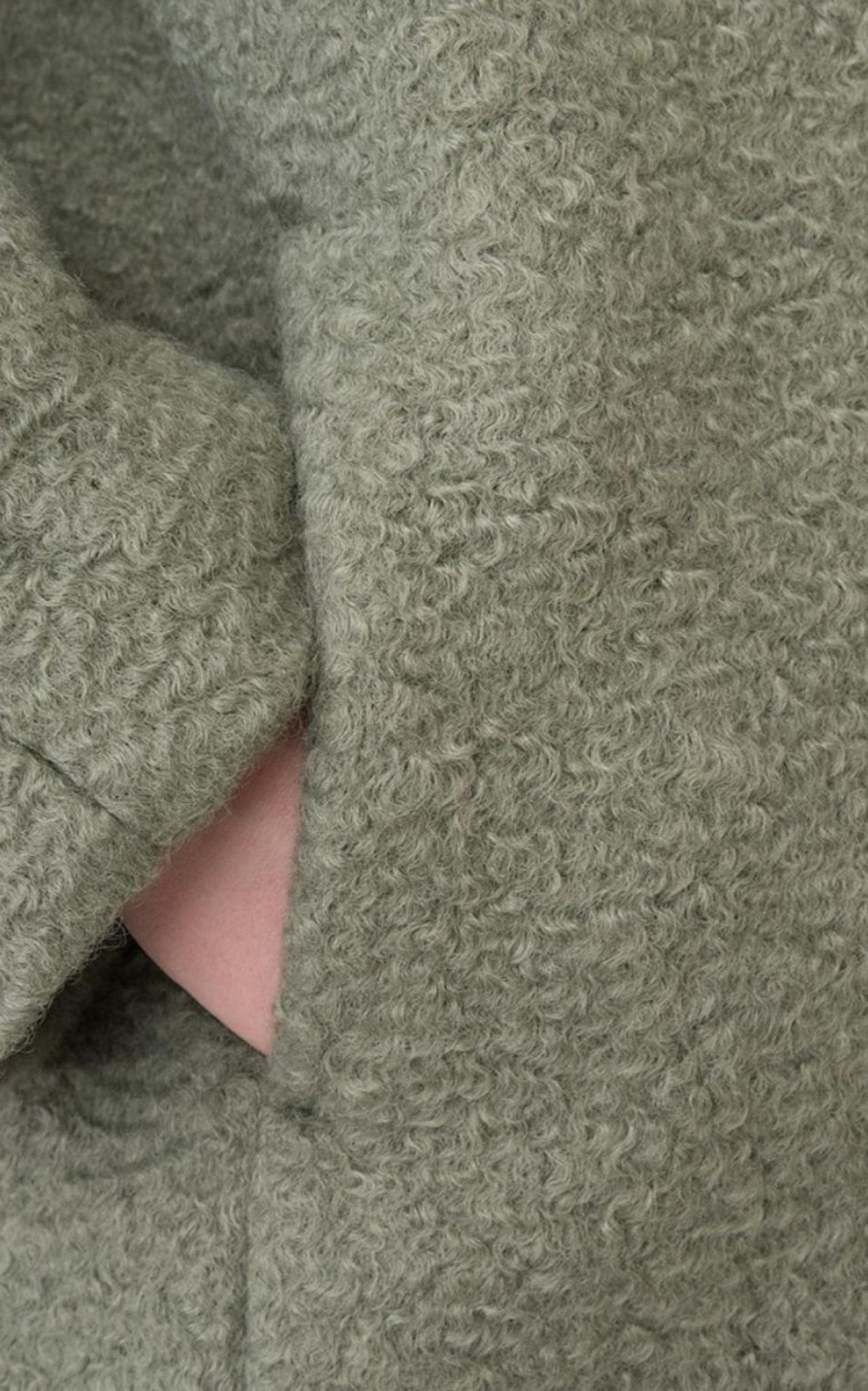 Emporio Armani Double - breasted Celadon Green Coat - Runway Catalog