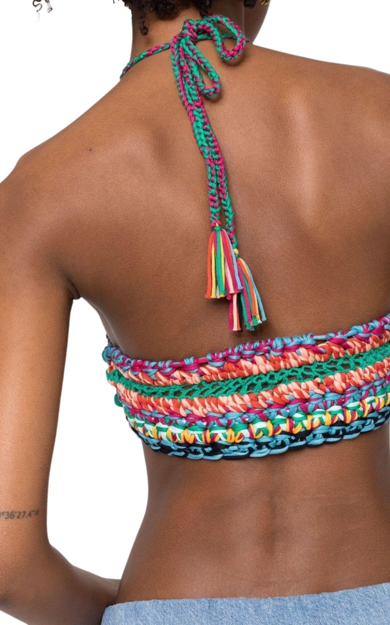 Etro Cropped Crocheted Halterneck Top - Runway Catalog