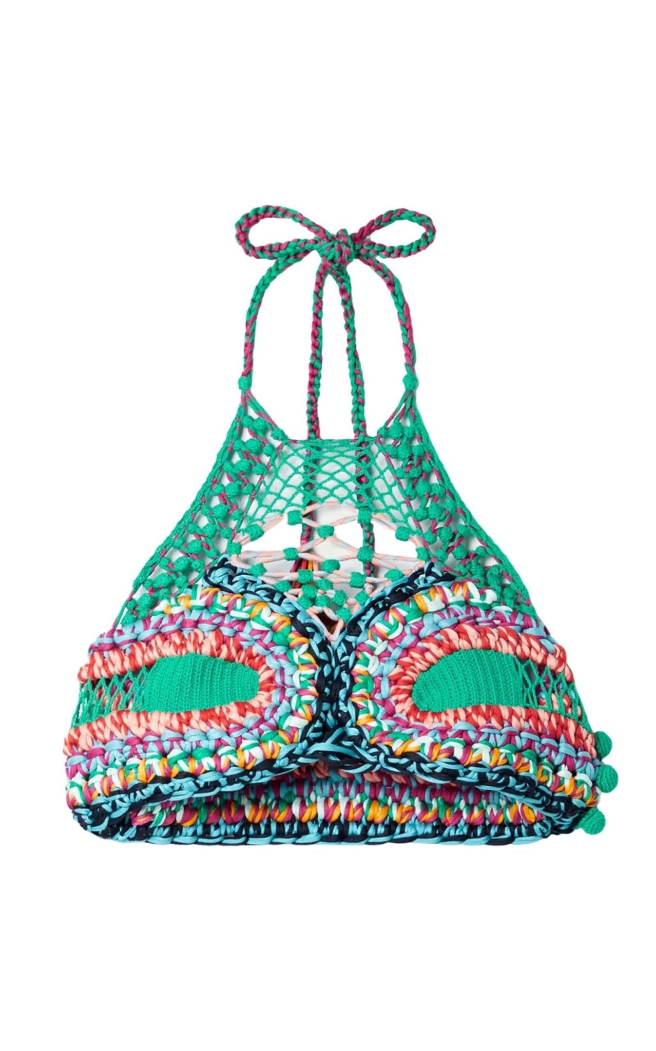 Etro Cropped Crocheted Halterneck Top - Runway Catalog