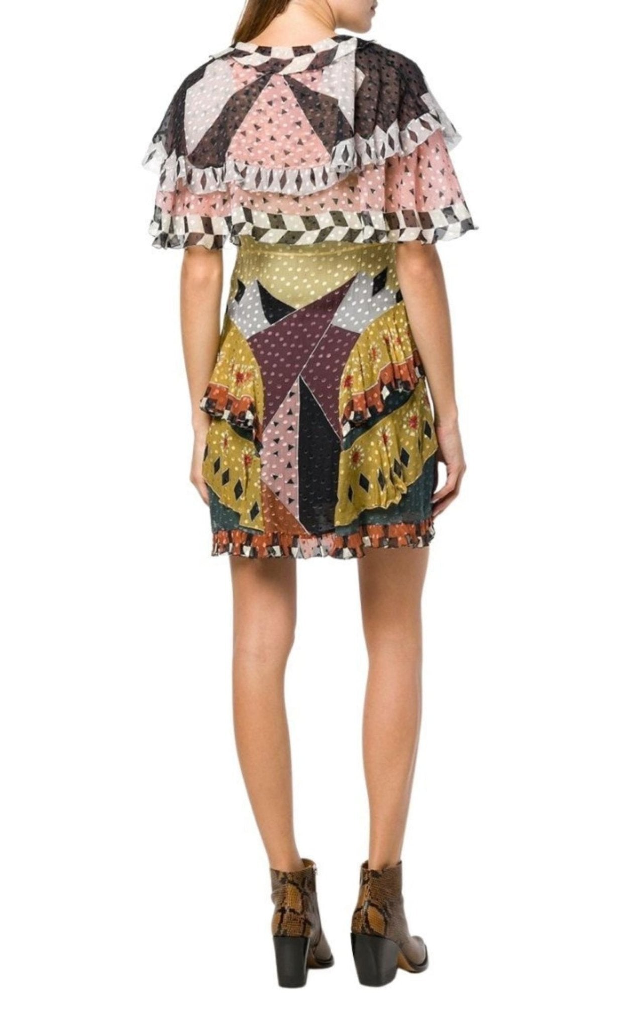 Etro Geometric Print Silk Dress - Runway Catalog