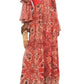 Paisley-print Ruffle Silk Gown Etro