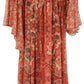 Paisley-print Ruffle Silk Gown Etro