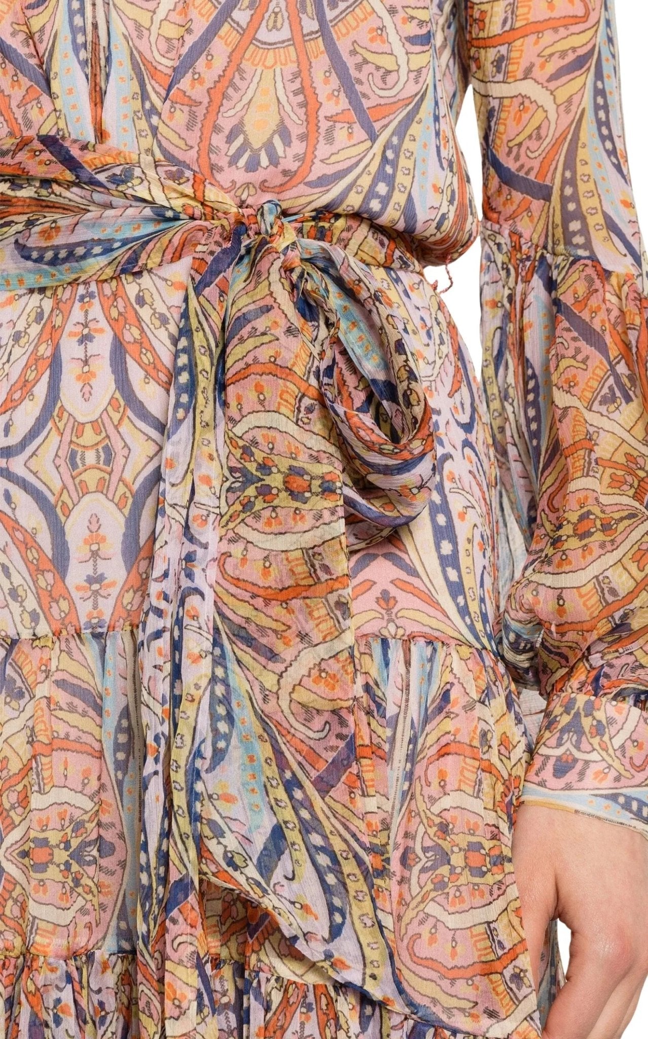 Etro Silk Graphic Print Tiered Dress - Runway Catalog