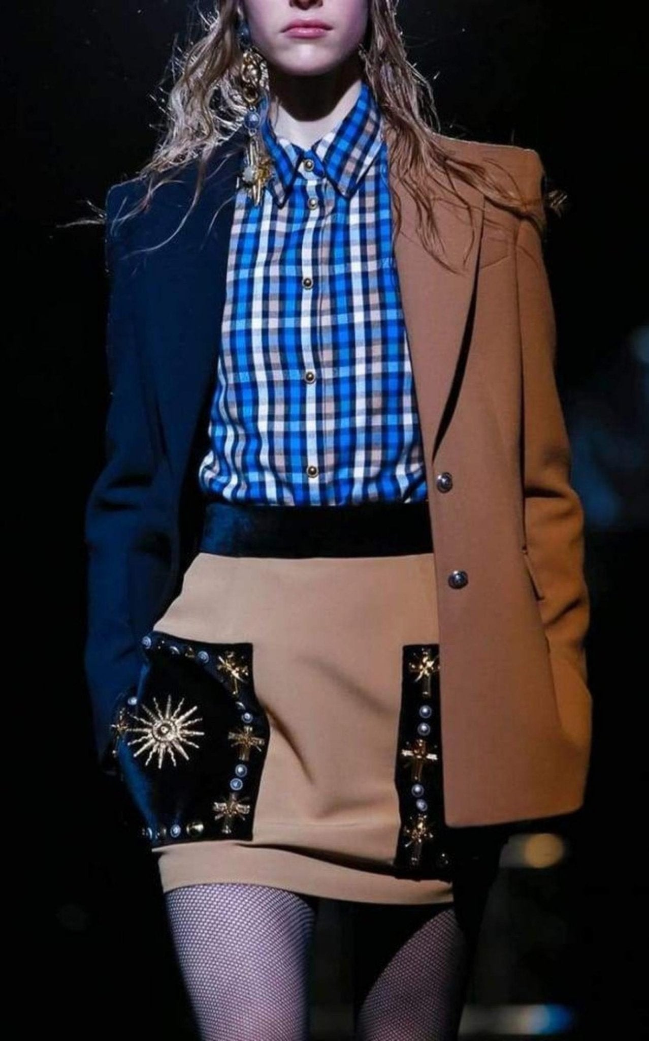 Fausto Puglisi Embellished Velvet Mini Skirt - Runway Catalog