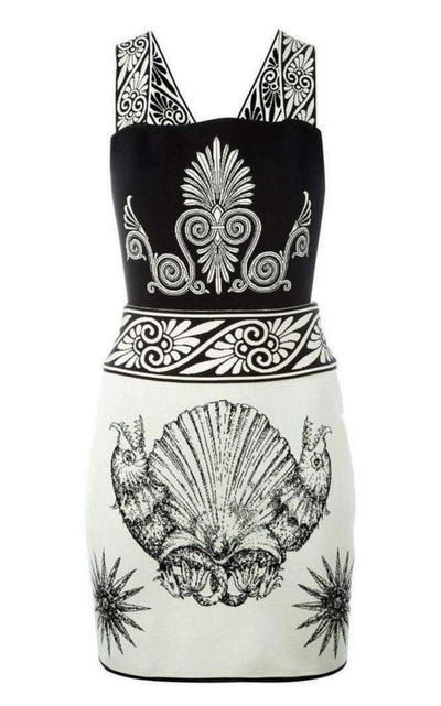 Fausto Puglisi Shell - intarsia Stretch - Knit Dress - Runway Catalog