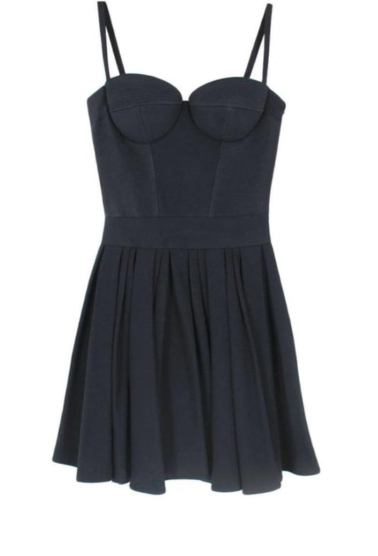 Sweetheart Neckline Crepe Skater Dress Fausto Puglisi