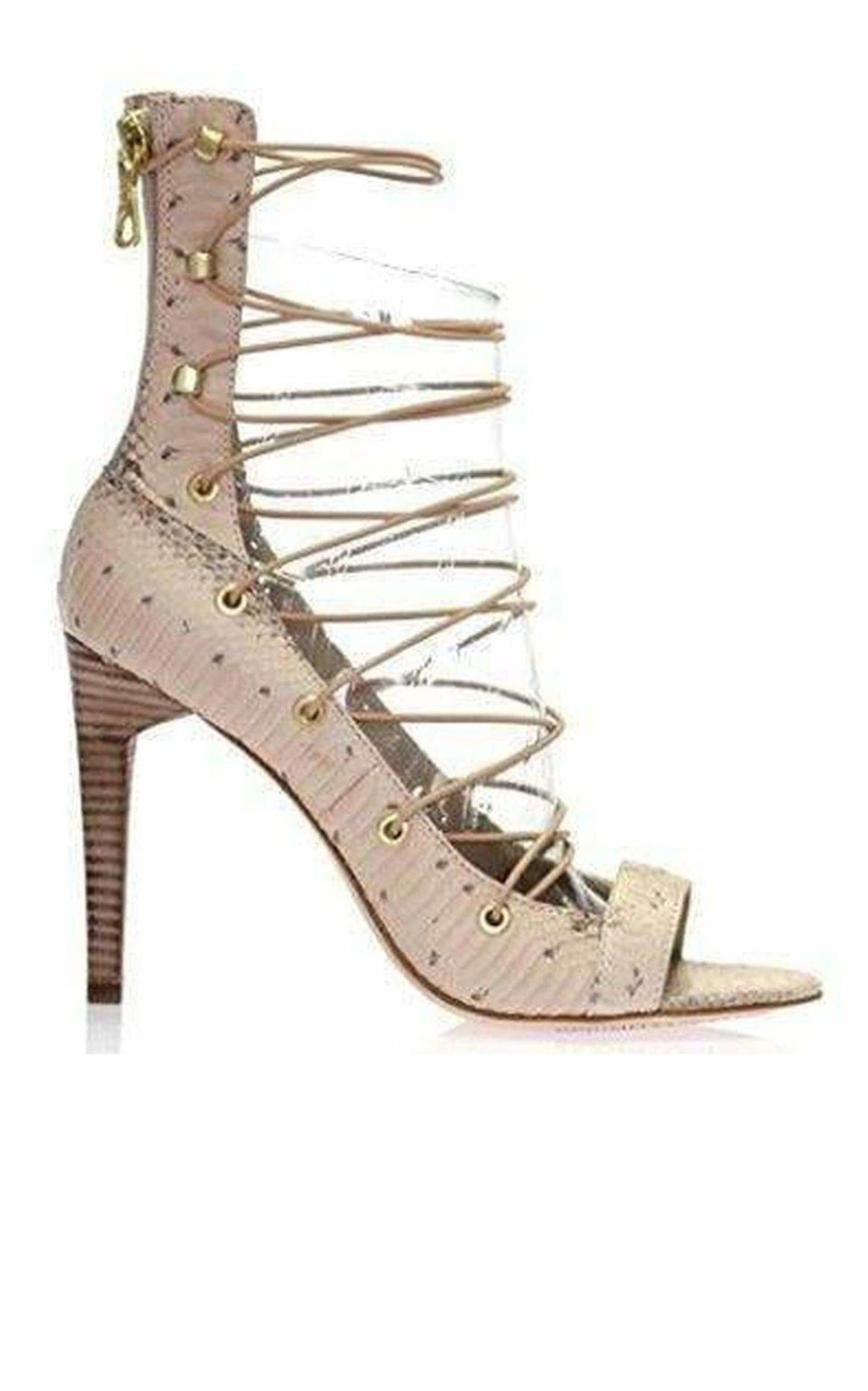 BCBGMAXAZRIA Francis Snake Embossed Shoes Runway Catalog