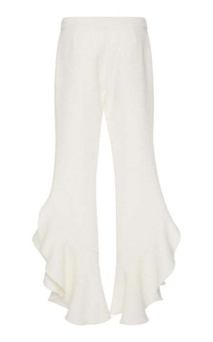 Crepe Ruffle Pants Giambattista Valli