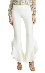 Crepe Ruffle Pants Giambattista Valli