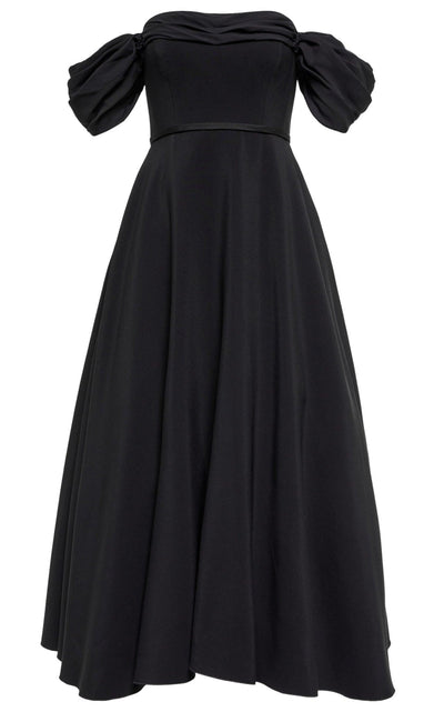 Giambattista Valli Off - shoulder Flared Midi Dress - Runway Catalog
