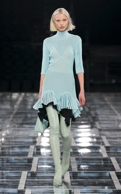 Givenchy High - Neck Asymmetric Dress - Runway Catalog