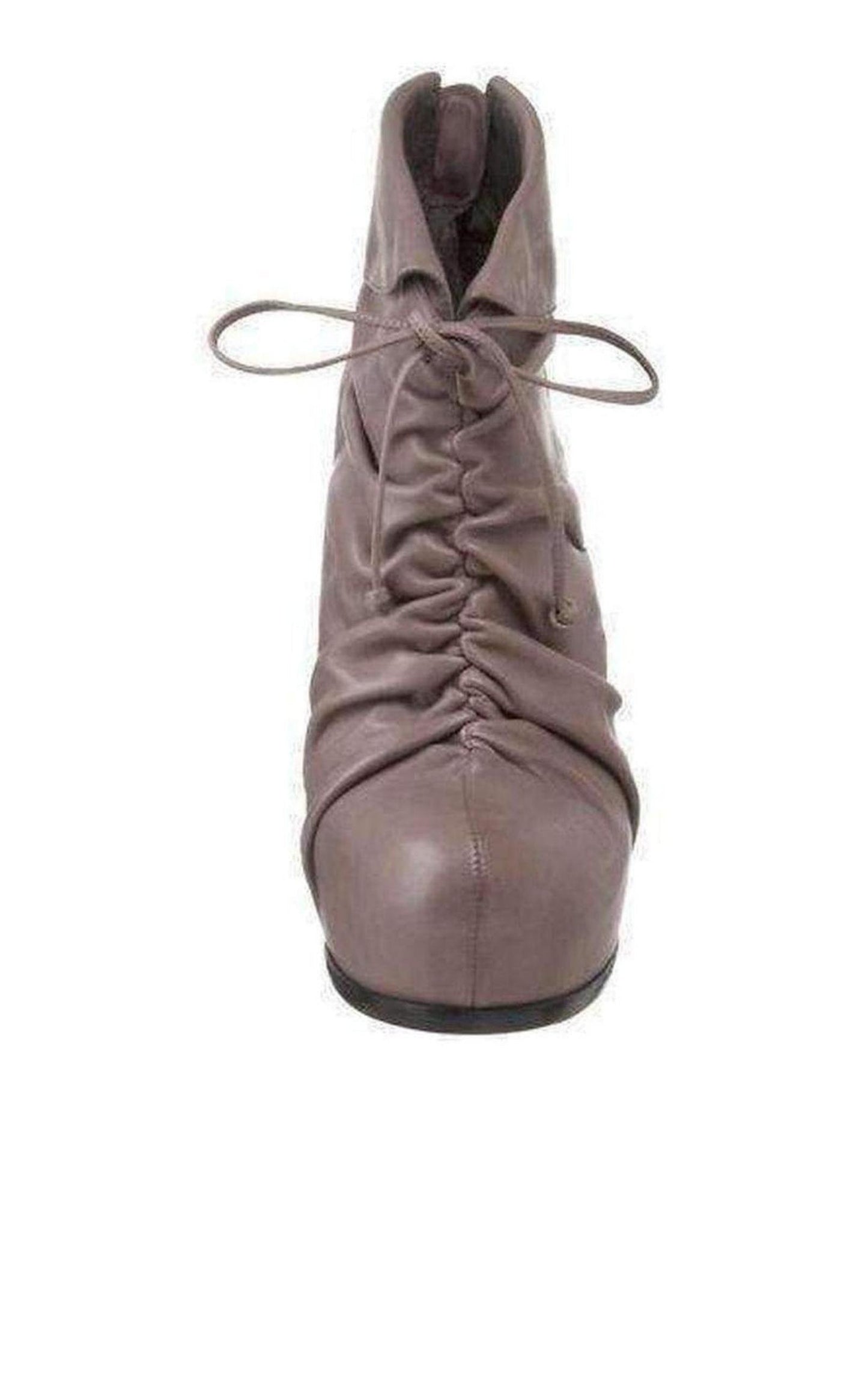  Pour La VictoireGrey Leather Asas  Ankle Boots - Runway Catalog