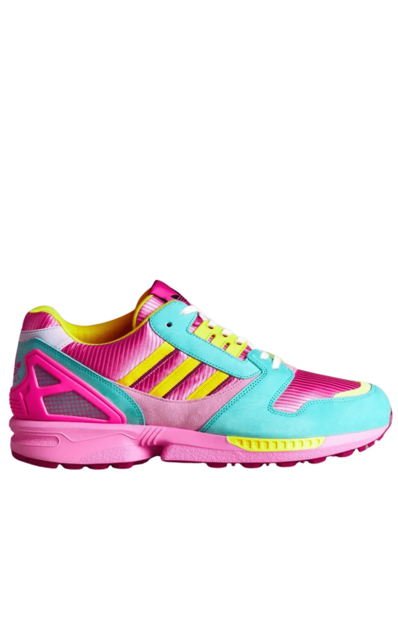 Gucci Adidas ZX 8000 Two Tone Pink Suede Sneakers - Runway Catalog
