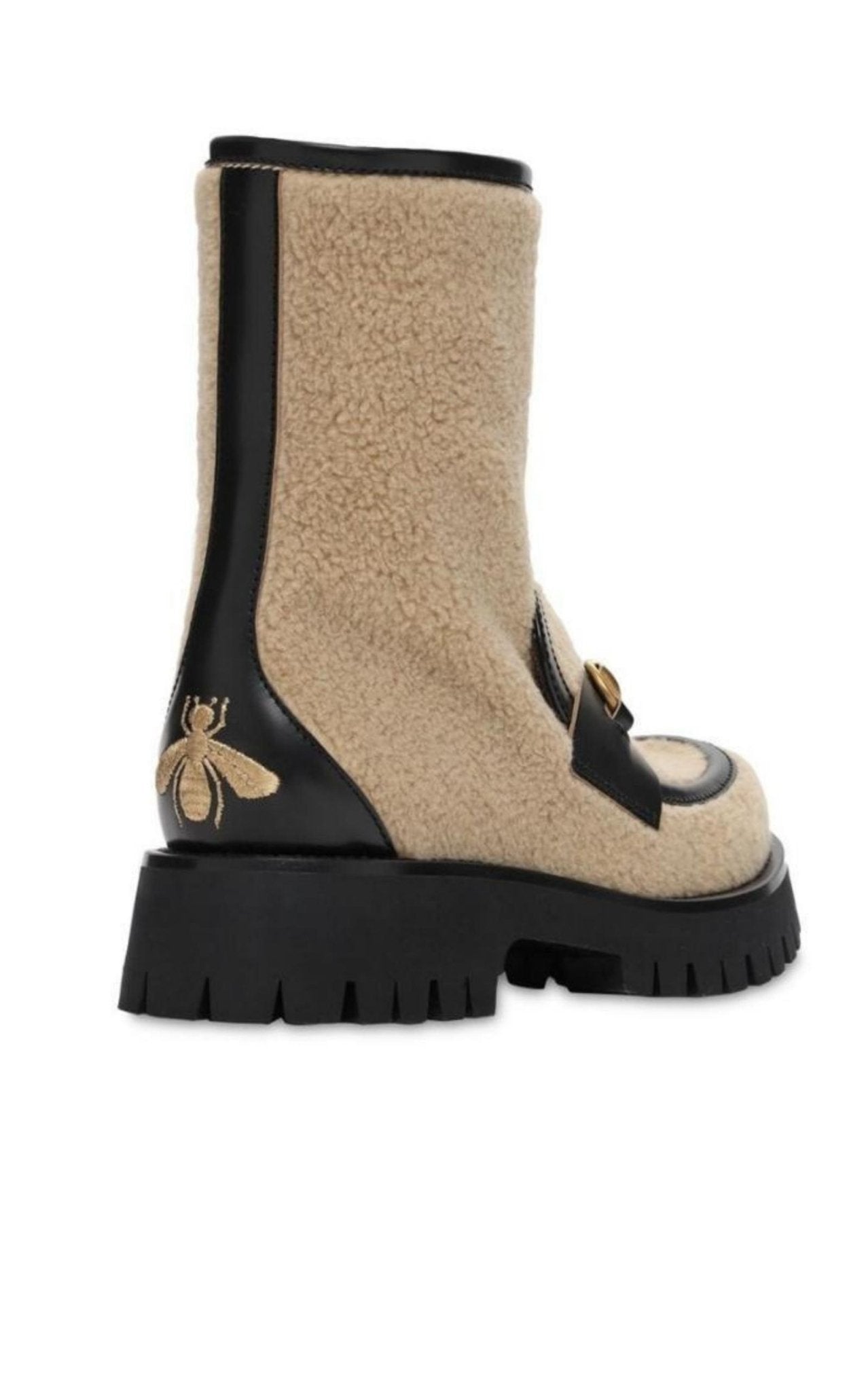 Gucci Ankle Boots With Horsebit In Neutrals - Runway Catalog