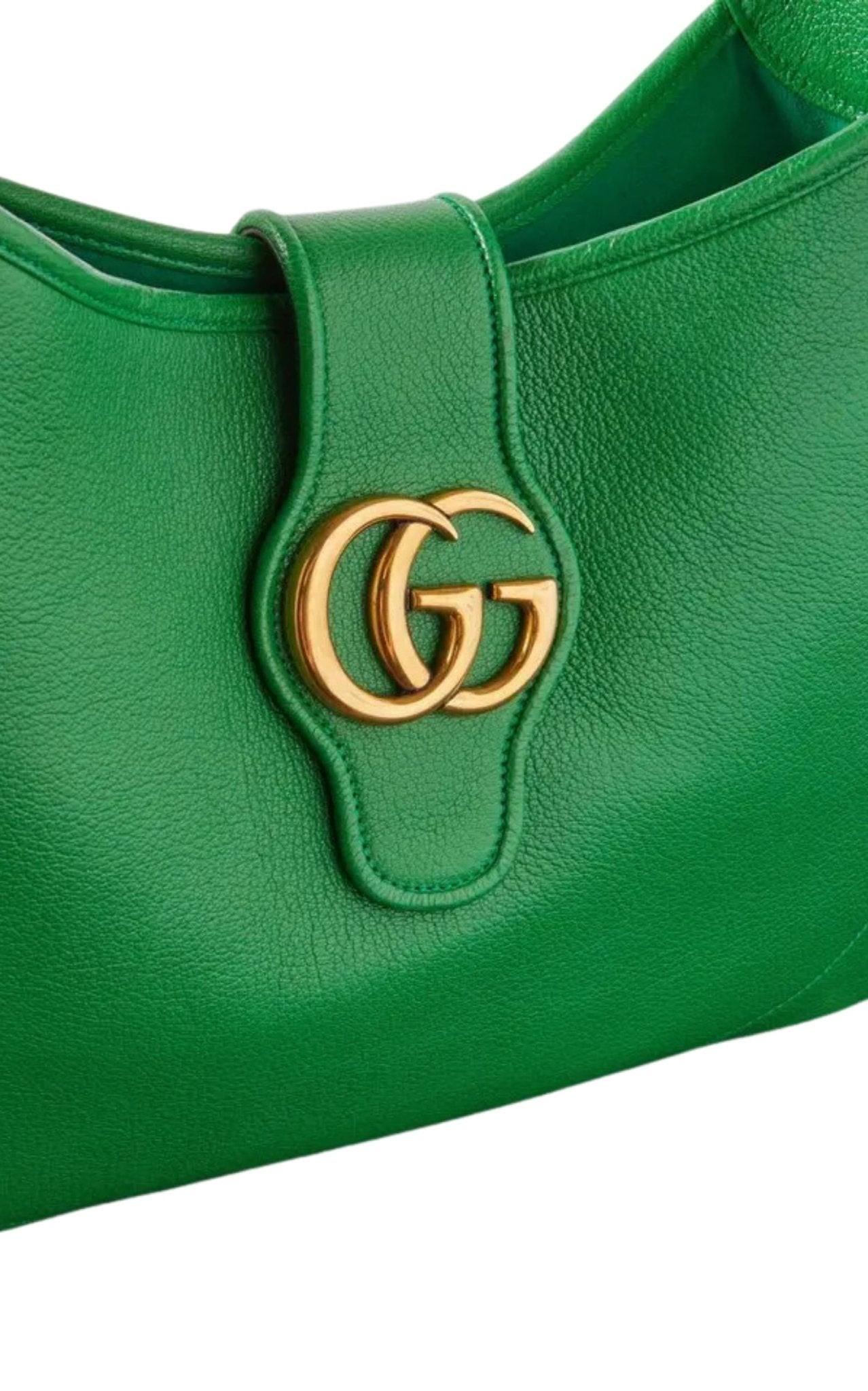 Gucci Aphrodite Green Leather Hobo Shoulder Bag - Runway Catalog