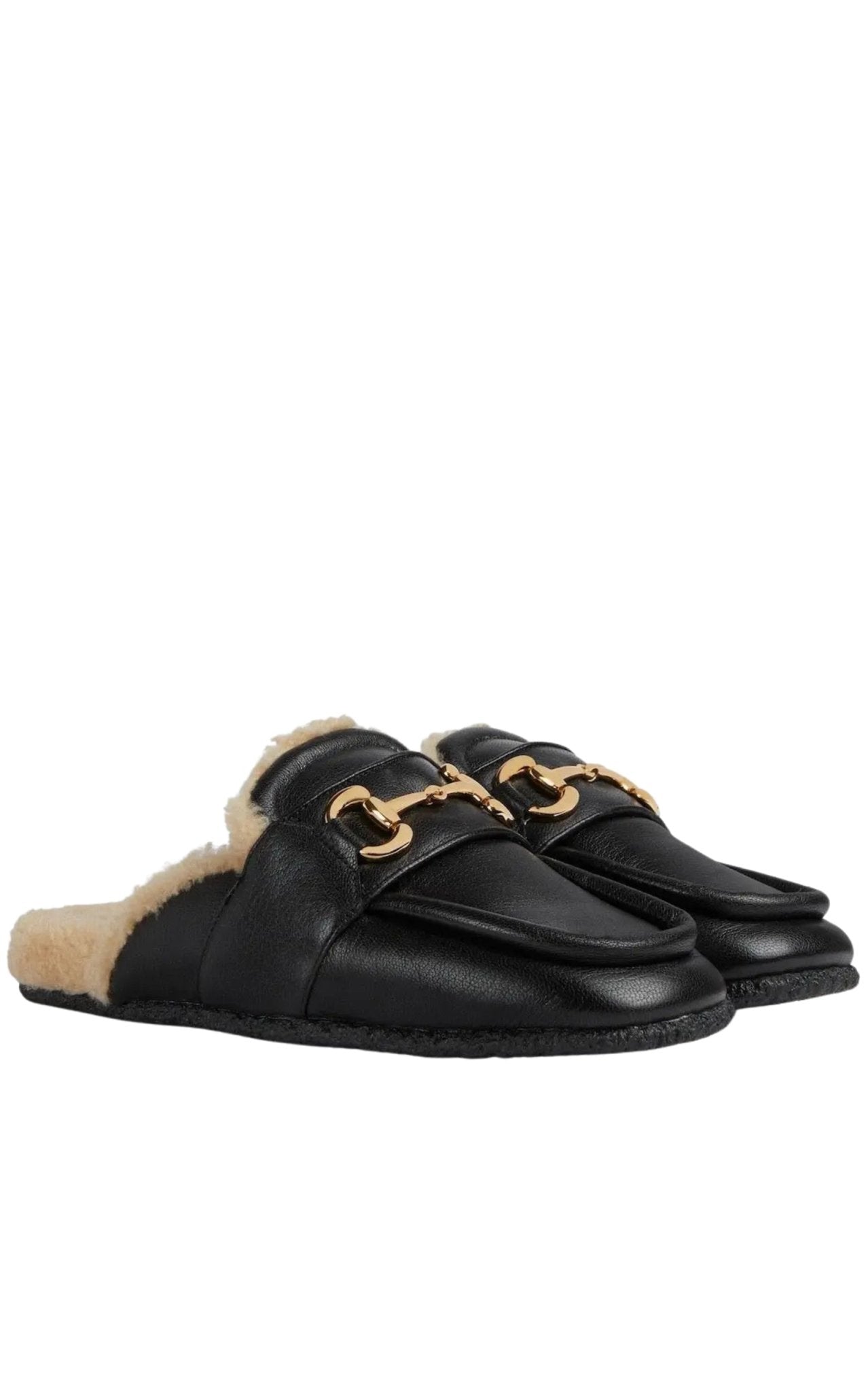 Gucci Ariel Horsebit Fur Slippers Mules - Runway Catalog