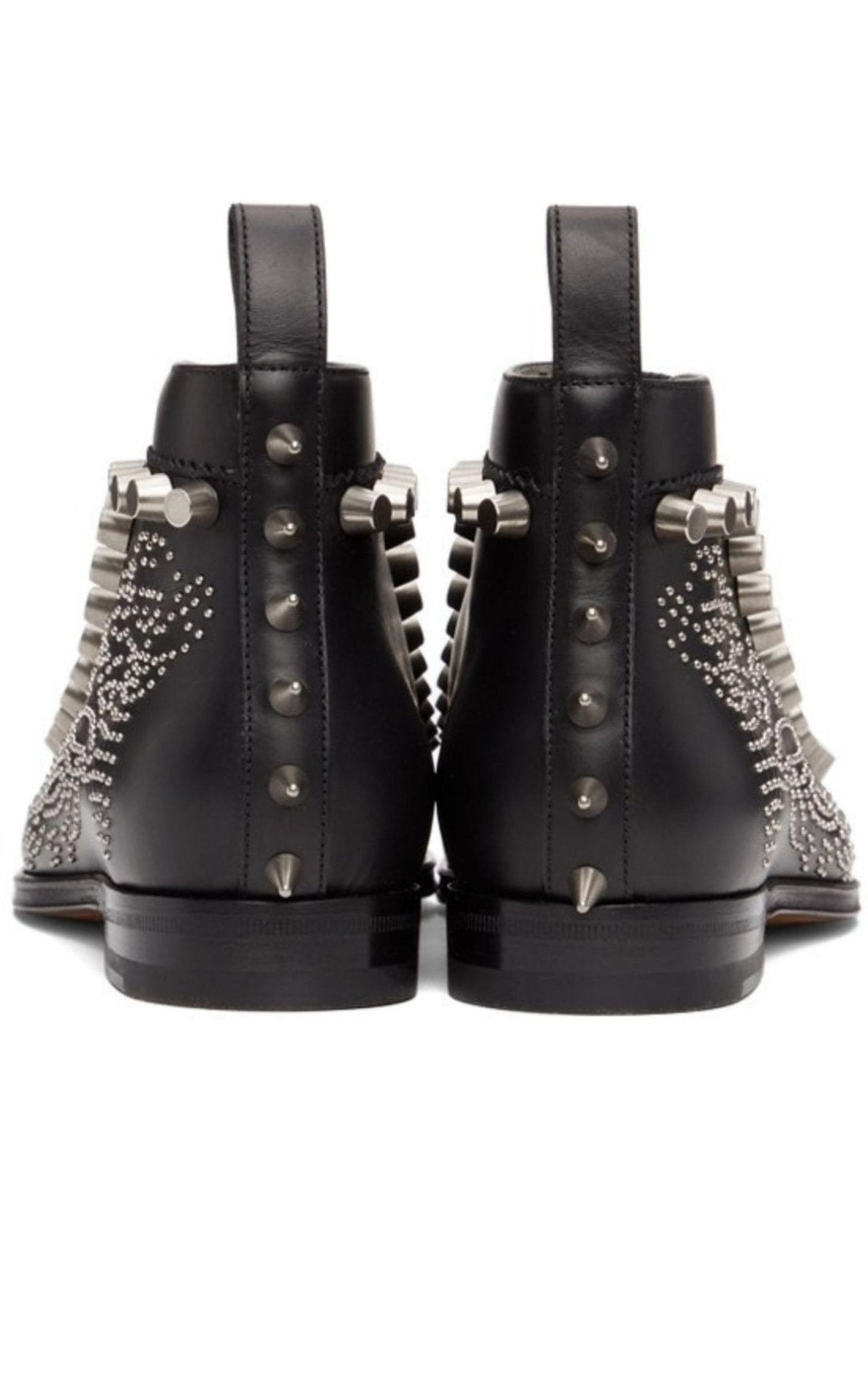 Gucci Black Brogue Detail Boots - Runway Catalog