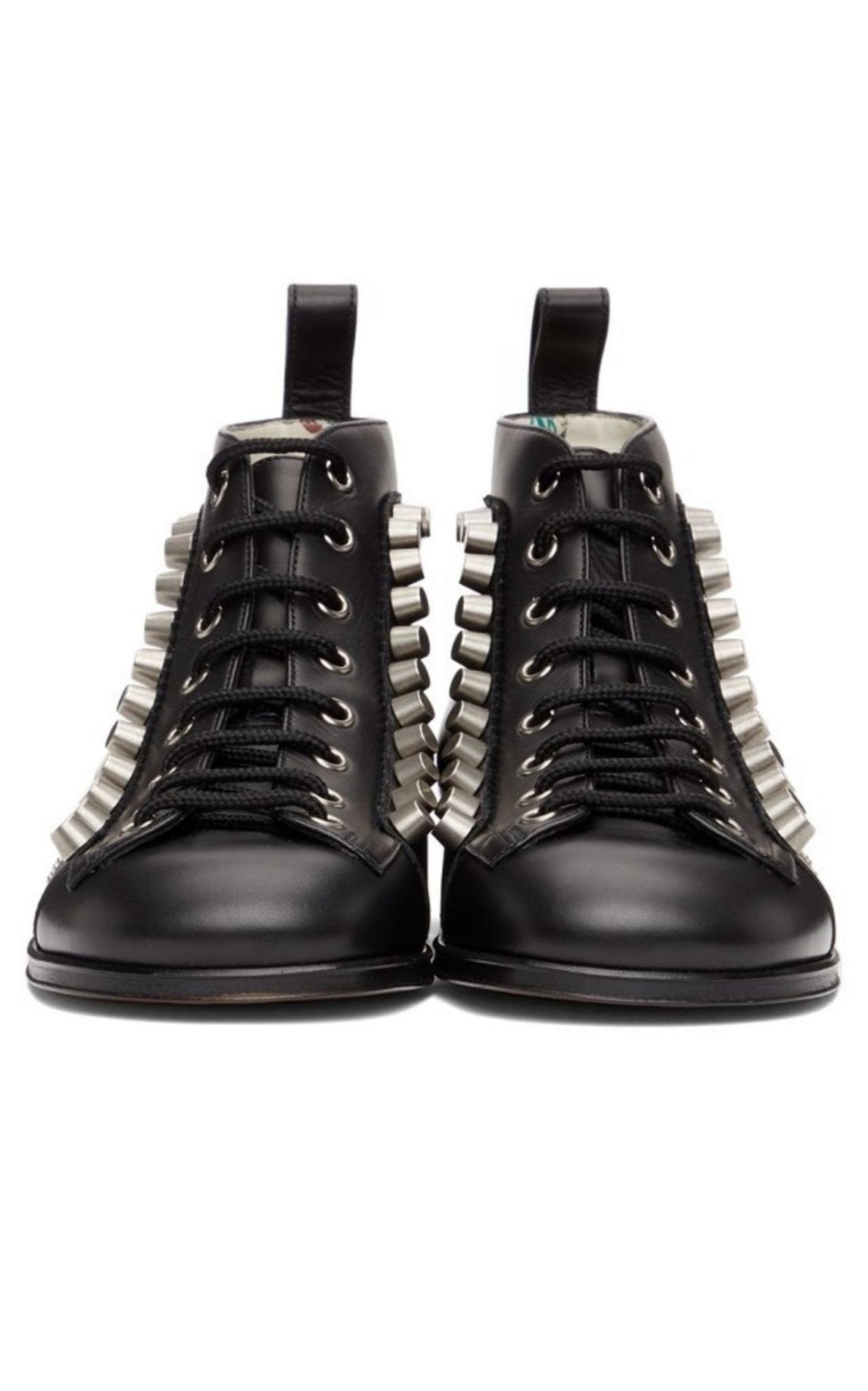 Gucci Black Brogue Detail Boots - Runway Catalog