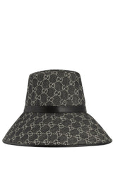 Gucci Black Denim Wide Brim Hat - Runway Catalog
