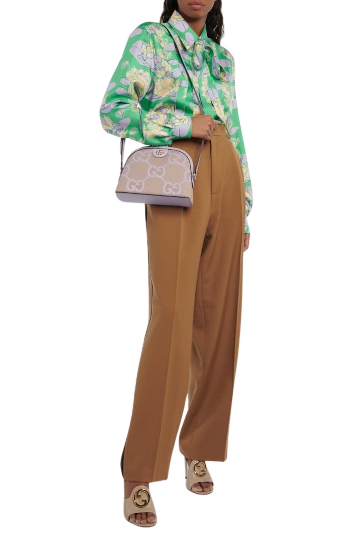 Gucci Blondie Leather Sandals - Runway Catalog