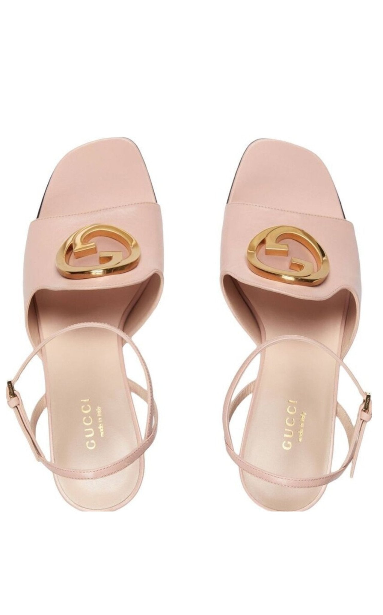 Gucci Blondie Leather Sandals - Runway Catalog