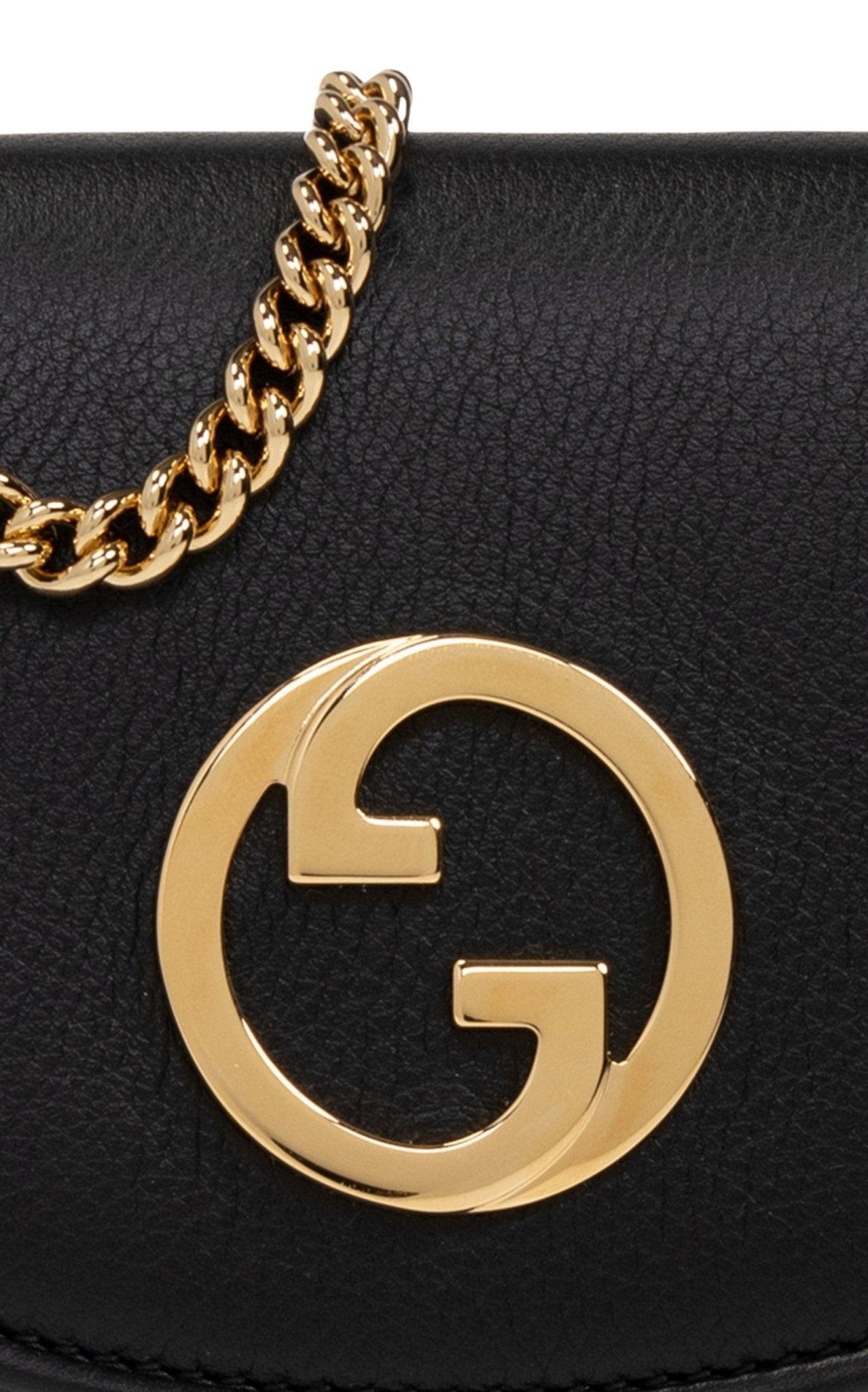 Gucci Blondie Medium Chain Wallet in Black - Runway Catalog