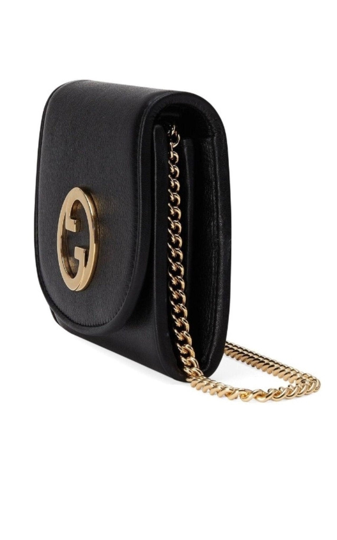 Gucci Blondie Medium Chain Wallet in Black - Runway Catalog