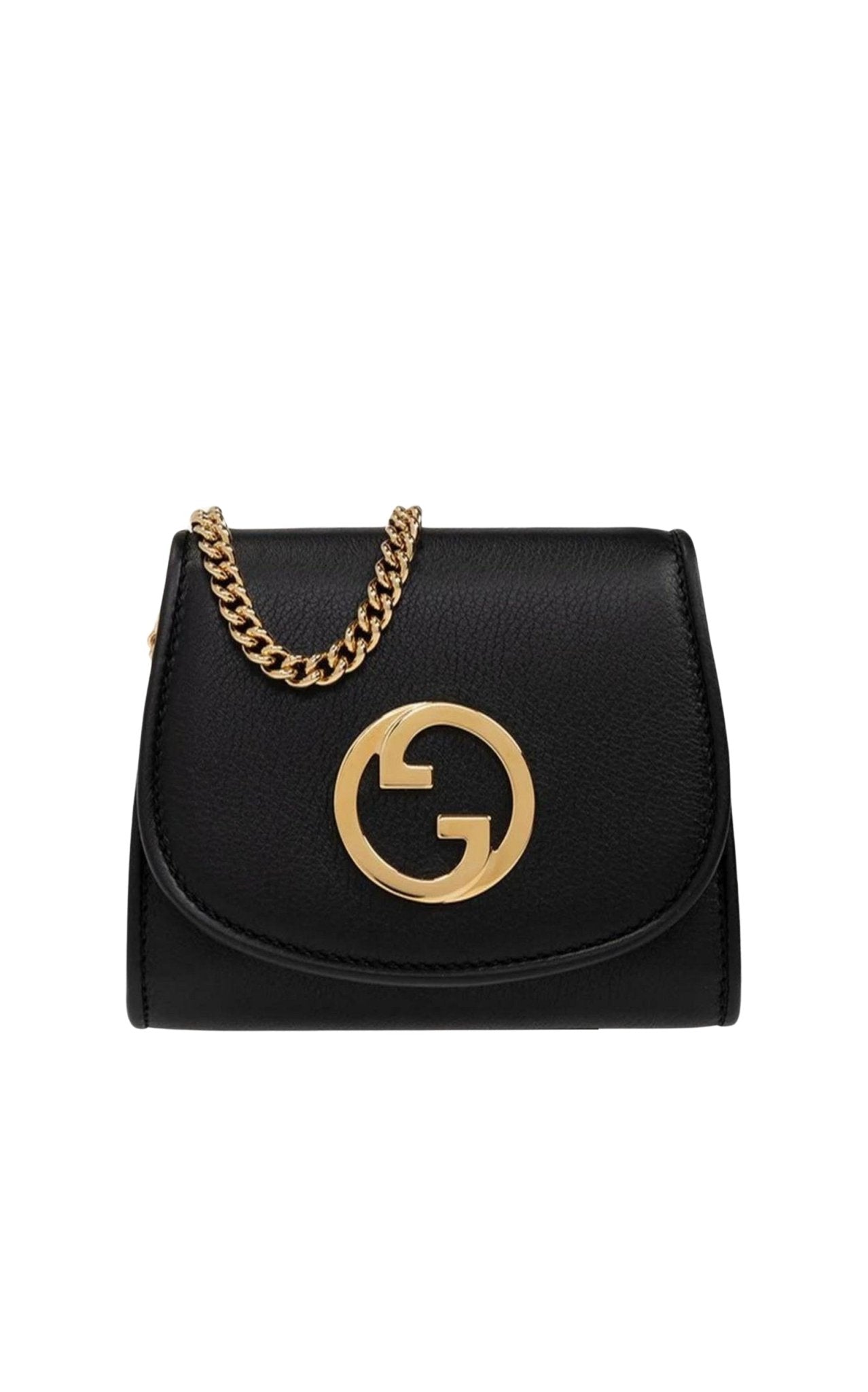 Gucci Blondie Medium Chain Wallet in Black - Runway Catalog